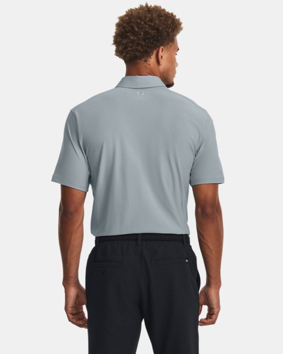 Men's UA Luxe Polo in Blue image number 1